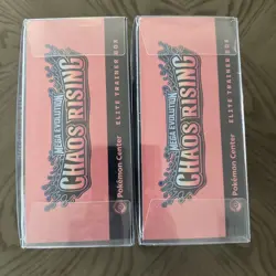 NEW/SEALED Pokemon CHAOS RISING Pokemon Center ETB Elite Trainer Box Lot of (2) - Image 5