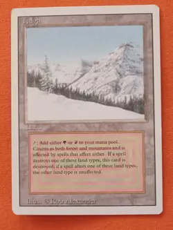 RARE Taiga Revised Edition Regular LP Magic The Gathering MTG - Image 1