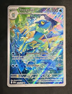 🔥 Frogadier 089/086 Holo IR Illustration Rare ME04: Chaos Rising Pokemon TCG NM - Image 1