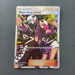 Team Skull Grunt 149/149 - Ultra Rare - Pokemon Sun & Moon Base Set - Damaged - Image 1