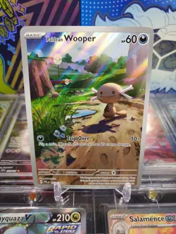 Paldean Wooper 102/094 Illustration Rare Pokemon TCG Phantasmal Flames - Image 1