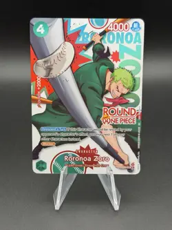 Round 1 One Piece Roronoa Zoro English Promo PRB02-006 - Image 1