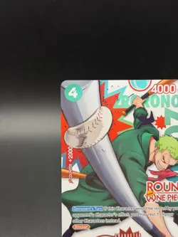 Round 1 One Piece Roronoa Zoro English Promo PRB02-006 - Image 2
