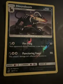 Houndoom 59/111 Reverse Holo Pokemon Sun & Moon Crimson Invasion Card - Image 2
