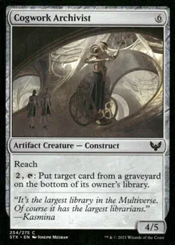 Cogwork Archivist 254/275 Strixhaven MTG Magic the Gathering card - Image 1