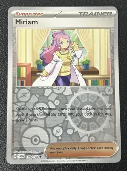 Miriam 179/198 Scarlet & Violet Base Reverse Holo Pokemon TCG Card NM - Image 1