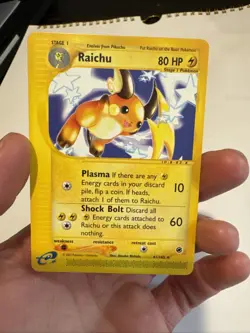 Raichu - 61/165 Expedition Base Set - Rare Pokemon Card - Near Mint - Image 2