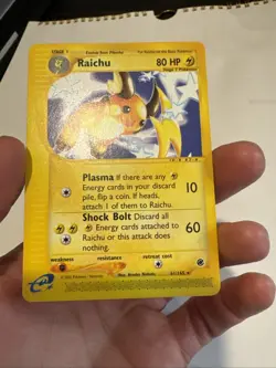 Raichu - 61/165 Expedition Base Set - Rare Pokemon Card - Near Mint - Image 3