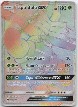 Tapu Bulu GX 149/147 SM - Burning Shadows Pokemon Card NM - Image 1