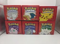 BURGER KING 1999 POKEMON 23K GOLD PLATED TRADING CARD COMPLETE SET 6/6 SEALED - Image 1