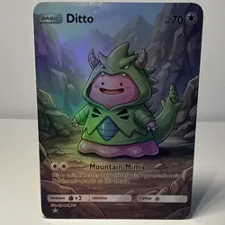 Pokemon Ditto Fun Art Collection Card Not A TCG Card In Mint Condition - Image 1