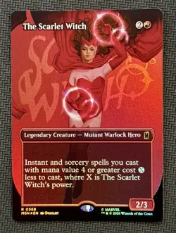 The Scarlet Witch (Borderless) Marvel Super Heroes MTG Foil - Image 1