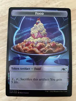 MTG Squirrel (008) Food (010) FOIL Token Unfinity NM/M - Image 1