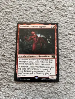 MTG Daredevil, Fearless Fighter Rare Marvel Super Heroes Commander NM 0685 - Image 1