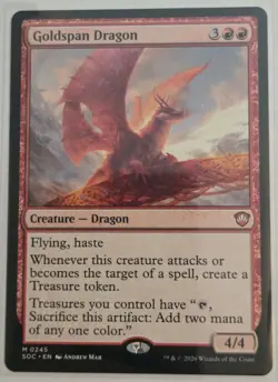 Goldspan Dragon Commander: Secrets of Strixhaven Regular - Image 1