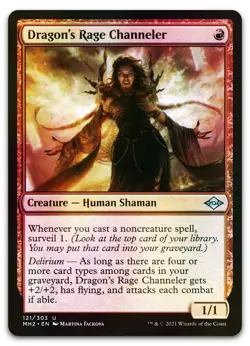 Dragon's Rage Channeler #121 (Foil) (NM) Modern Horizons 2 MH2 Magic MTG - Image 1