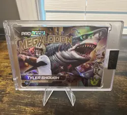 Wild Card 2025 Pro-Look Dino-Might Megalodon Tyler Shough #1/1 One of One - Image 1