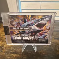 Wild Card 2025 Pro-Look Dino-Might Megalodon Tyler Shough #1/1 One of One - Image 2