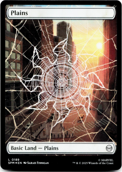 Plains (189) (Full Art, FOIL) - [Marvel's Spider-Man] MTG NM/M ⚪ *Ships Meow!* - Image 3