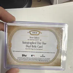 Topps 2026 Tier One - Drew Gilbert ATIR-DG Auto Dual Relic Giants 13/99 - Image 2