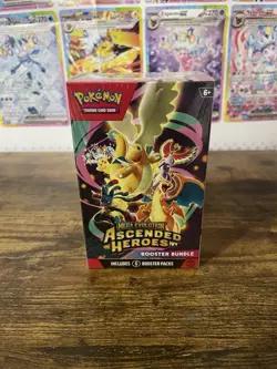 NEW! Pokemon Ascended Heroes Bundle Pitch Black Booster Packs (5 packs). Sleeved - Image 1