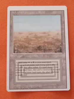 RARE Scrubland Revised Land MTG Magic the Gathering L@@K!! - Image 1