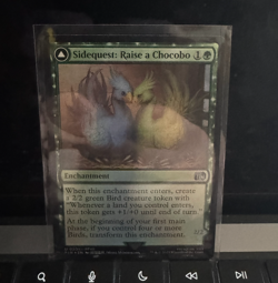 Sidequest: Raise Chocobo/Black Chocobo #201 FF MTG Foil Uncomm 🍫✨ - Image 1