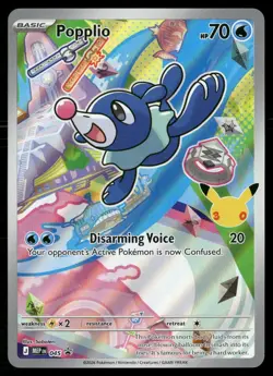 Popplio 045 Holo Promo ME: Mega Evolution Promo Pokemon NM - Image 1