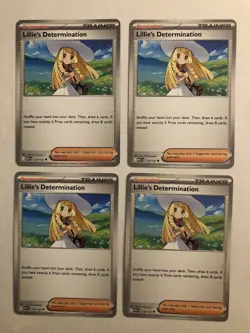4x Lillie's Determination Playset | Pokemon TCG MEG / ASC - NM - Image 1