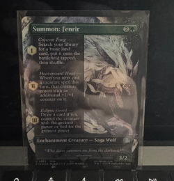 Summon: Fenrir #372 FF MTG Foil Uncommon Wolf 🐺✨ - Image 1