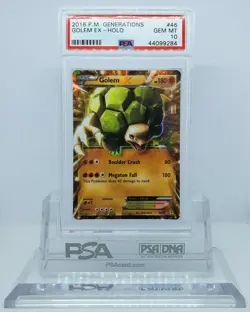 Pokemon Golem EX Black Star Promo 2016 PSA 10 - Image 1