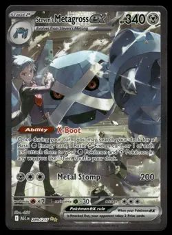 Steven's Metagross ex 289/217 Ascended Heroes Pokemon Holo NM - Image 1