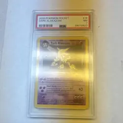 Dark Alakazam 60 HP Team Rocket Holo Rare 18/82 2000 WOTC English PSA 7 - Image 1