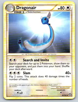Dragonair 32/102 Uncommon HGSS Triumphant Pokemon Lightly Played - Image 1