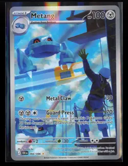 Metang 094/086 Holo Illustration Rare Chaos Rising Pokemon Holo Near Mint - Image 1