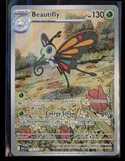 Beautifly 219/217 Illustration Rare Ascended Heroes Pokemon Holo Near Mint - Image 1