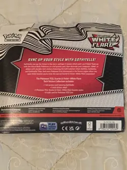 Pokemon White Flare SV10.5 3-Pack Tech Sticker Collection NEW Sealed - Image 2
