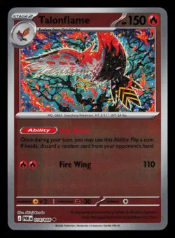 Talonflame 014/088 Uncommon Perfect Order Pokemon Reverse Holo Near Mint - Image 1