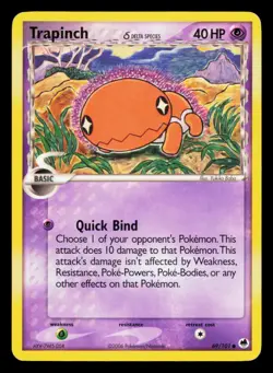 Trapinch 69/101 Common Dragon Frontiers Pokemon Moderately Played - Image 1