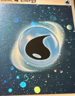 Pokemon 151 TCG Legit HD Cosmo Holo Water Energy With Swirl - Image 1