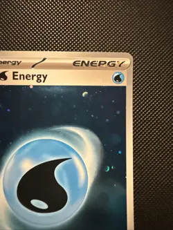 Pokemon 151 TCG Legit HD Cosmo Holo Water Energy With Swirl - Image 4