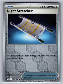 Night Stretcher 061/064 Uncommon Shrouded Fable Pokemon Reverse Holo Near Mint - Image 1