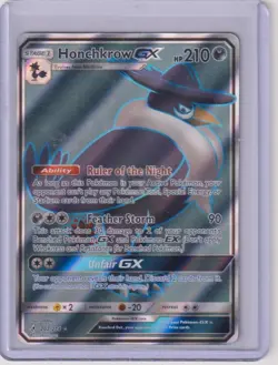 Honchkrow GX 202/214 UNB Ultra Rare Pokemon Holo NM/M 2019 - Image 1