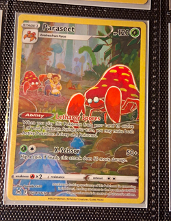 Pokemon TCG Parasect TG01/TG30 Lost Origin Trainer Gallery UR Holo EN 120 HP - Image 1