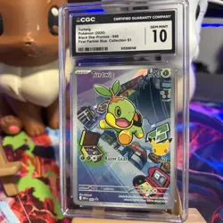Pokemon Turtwig #040 First Partner Illustration Collection S1 Promo CGC 10 - Image 1