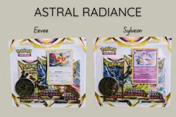 Pokemon [Astral Radiance] 3-Pack Blisters [Eevee & Sylveon] The Set - Image 1