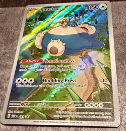 2023 Pokemon 151 Snorlax SVP 051 Black Star Promo Full Art Holo NM - Image 2