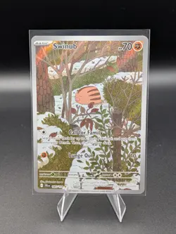 Swinub 165/159 Journey Together Illustration Rare Full Art Holo Pokemon TCG NM/M - Image 1