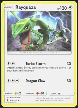 Rayquaza 106 Guardians Rising - Pokemon NM/M (Rare) - Image 1