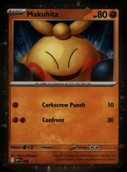 Makuhita (Cosmos Holo) 068 Promo ME: Mega Evolution Promo Pokemon Near Mint - Image 1